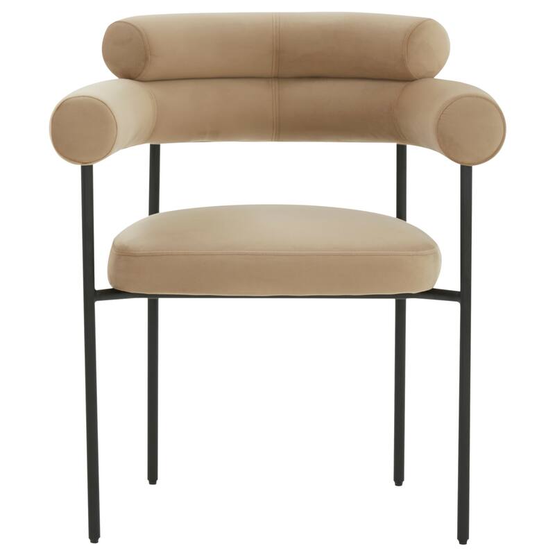 SAFAVIEH Couture Frouwe Curved Back Dining Chair (Fully Assembled) - 26Wx21Dx30H