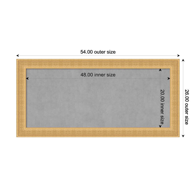 Amanti Art Trellis Gold Framed Magnetic Board - Board Size 48x20