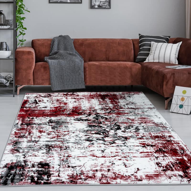Samos Collection Abstract Area Rug
