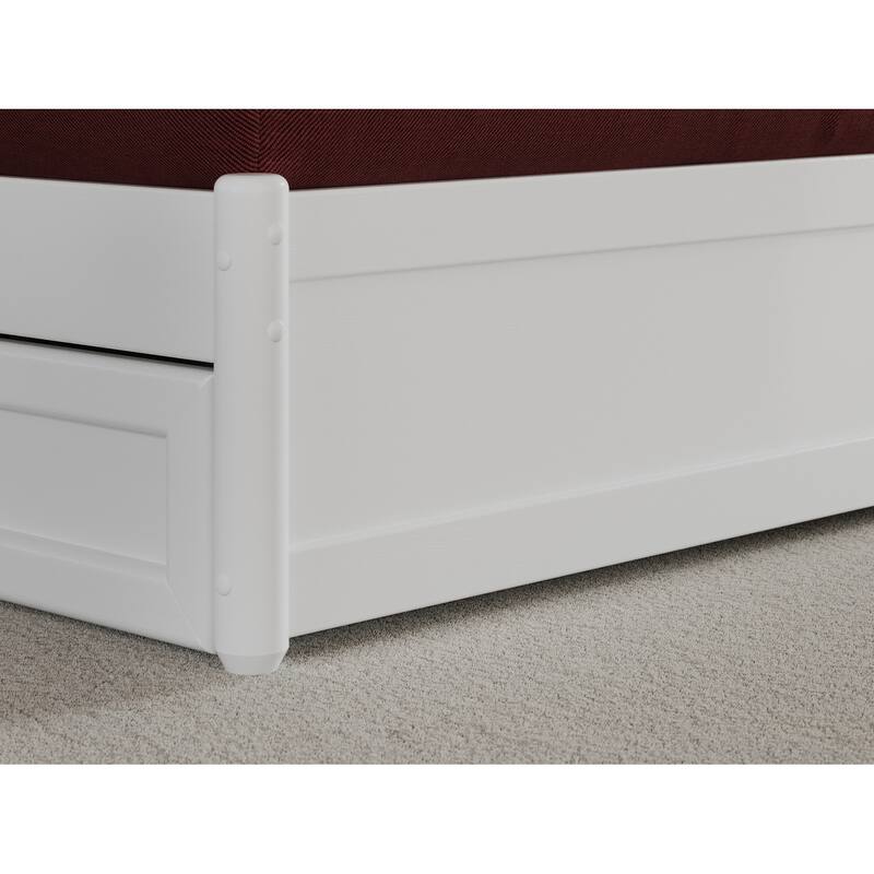 Everett Platform Bed with Panel Footboard and Storage Drawers
