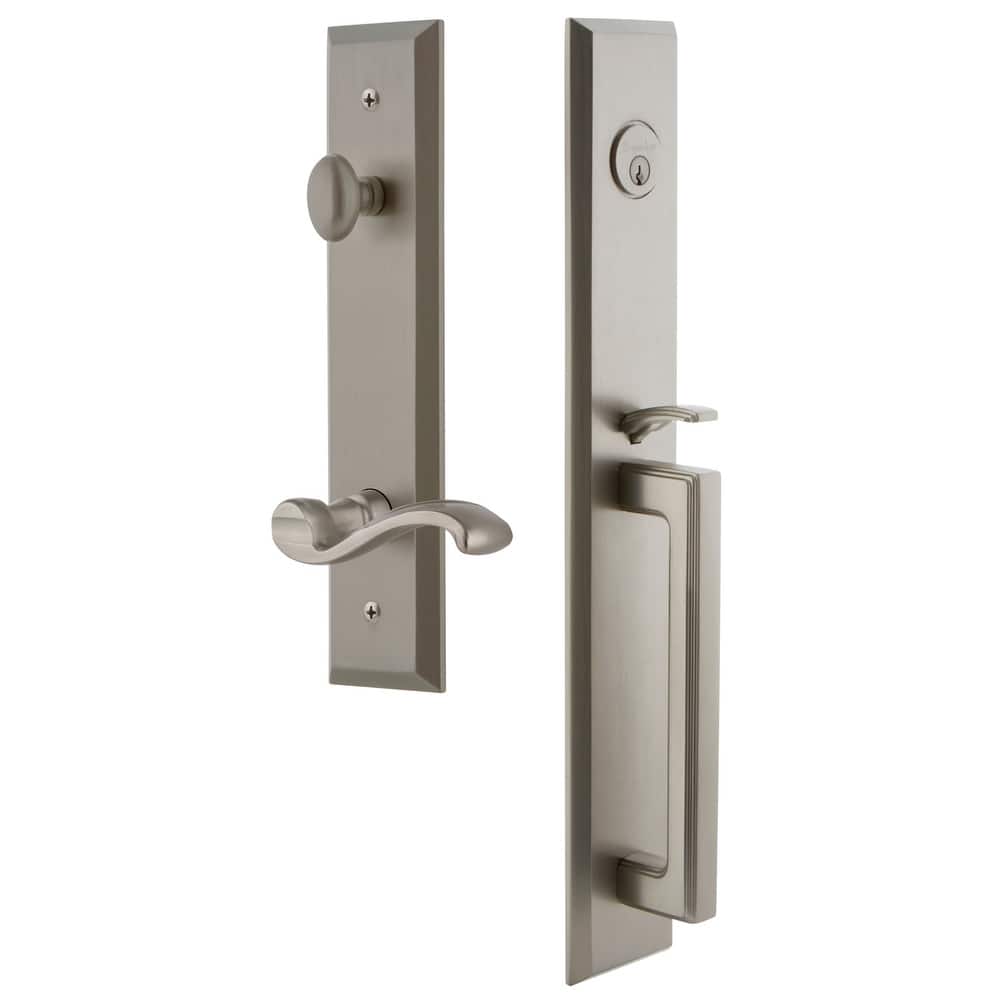 Grandeur Fifth Avenue Solid Brass Rose Left Handed Keyed Entry Single