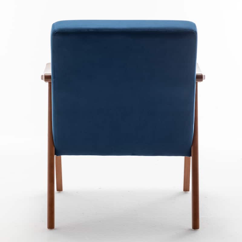 Mid-Century Modern Chair, Living Room Chair with Solid Wood Frame