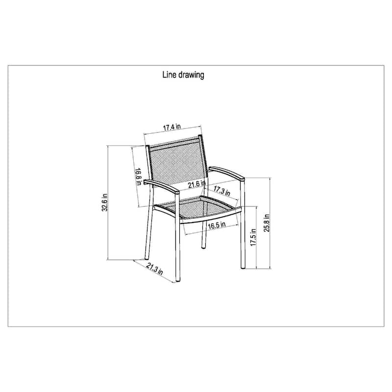 Amazonia Outdoor Patio Orinocco Stacking Chairs