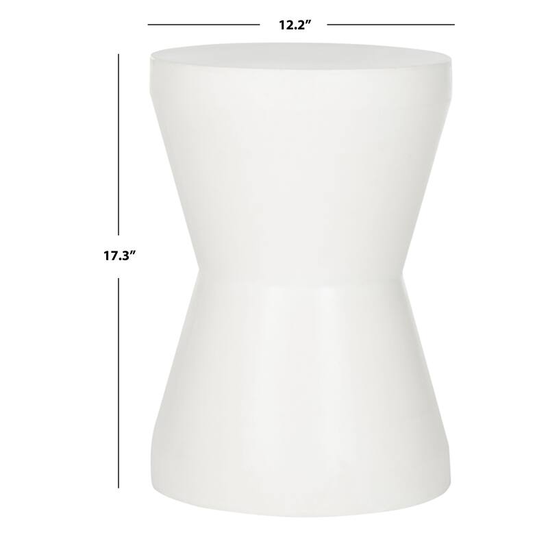 SAFAVIEH Cheul Concrete Indoor/ Outdoor Accent Table - 12.2" x 12.2" x 17.3" - 12Wx12Dx17H