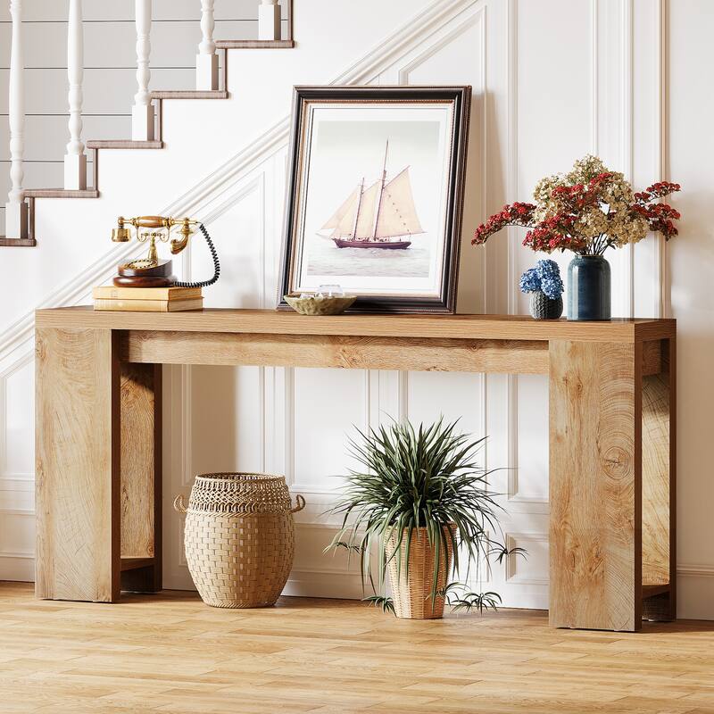 70.9" Long Console Sofa Table for Entryway Living Room - 11.81"D x 70.9"W x 33.5"H