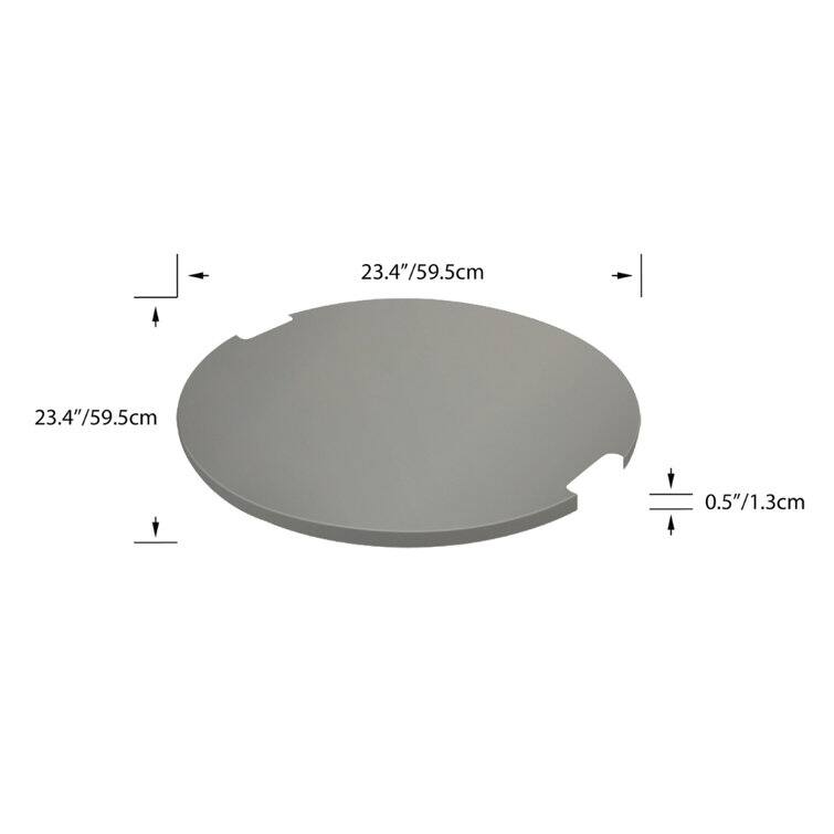 AMS Fireplace Eclipse Round Outdoor Fire Pit Bundle - 44" x 44" x 17"
