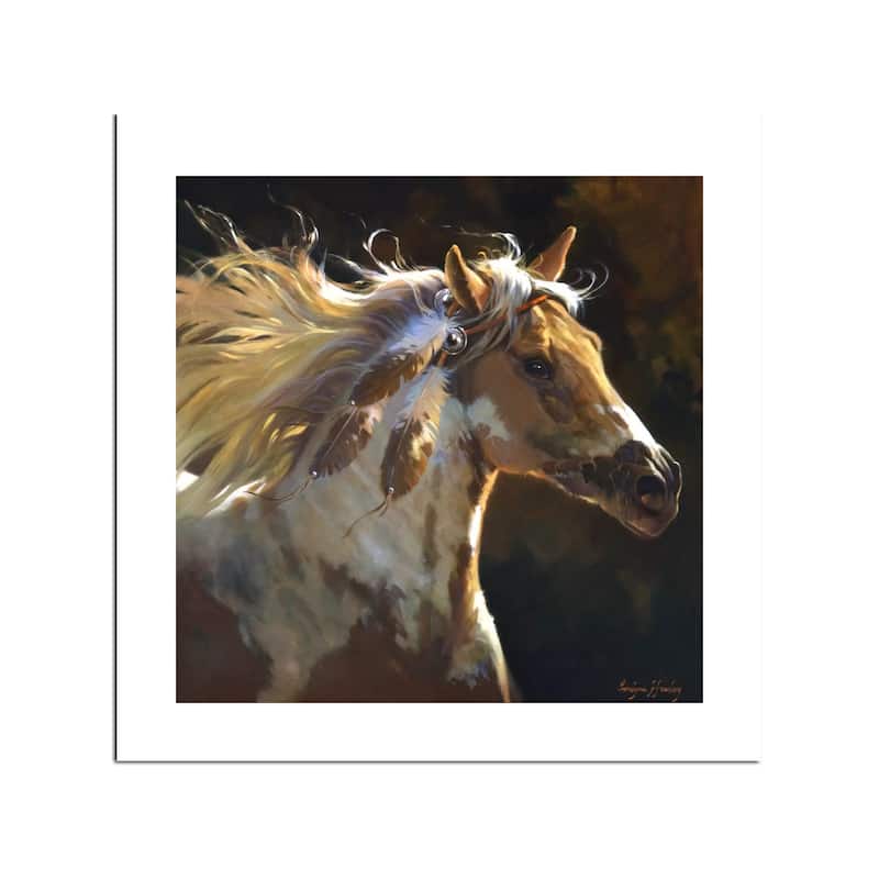 Spirit Horse Fine Art Paper Print by Carolyne Hawley - Multi