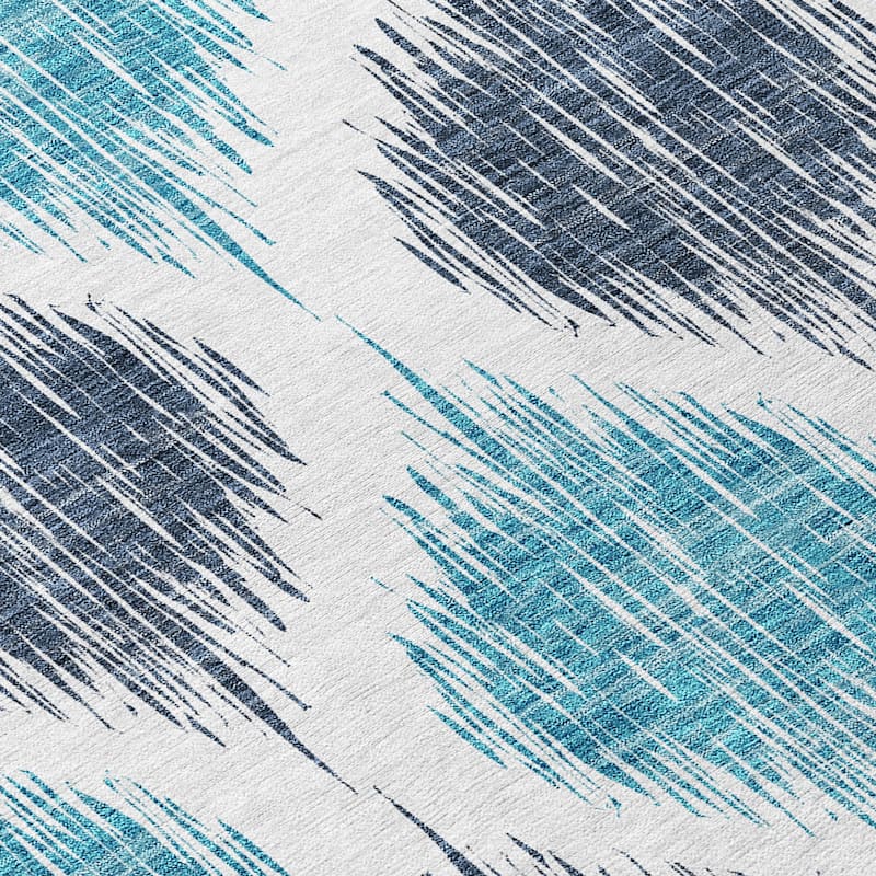 Machine Washable Indoor/ Outdoor Chantille Contemporary Geo Rug