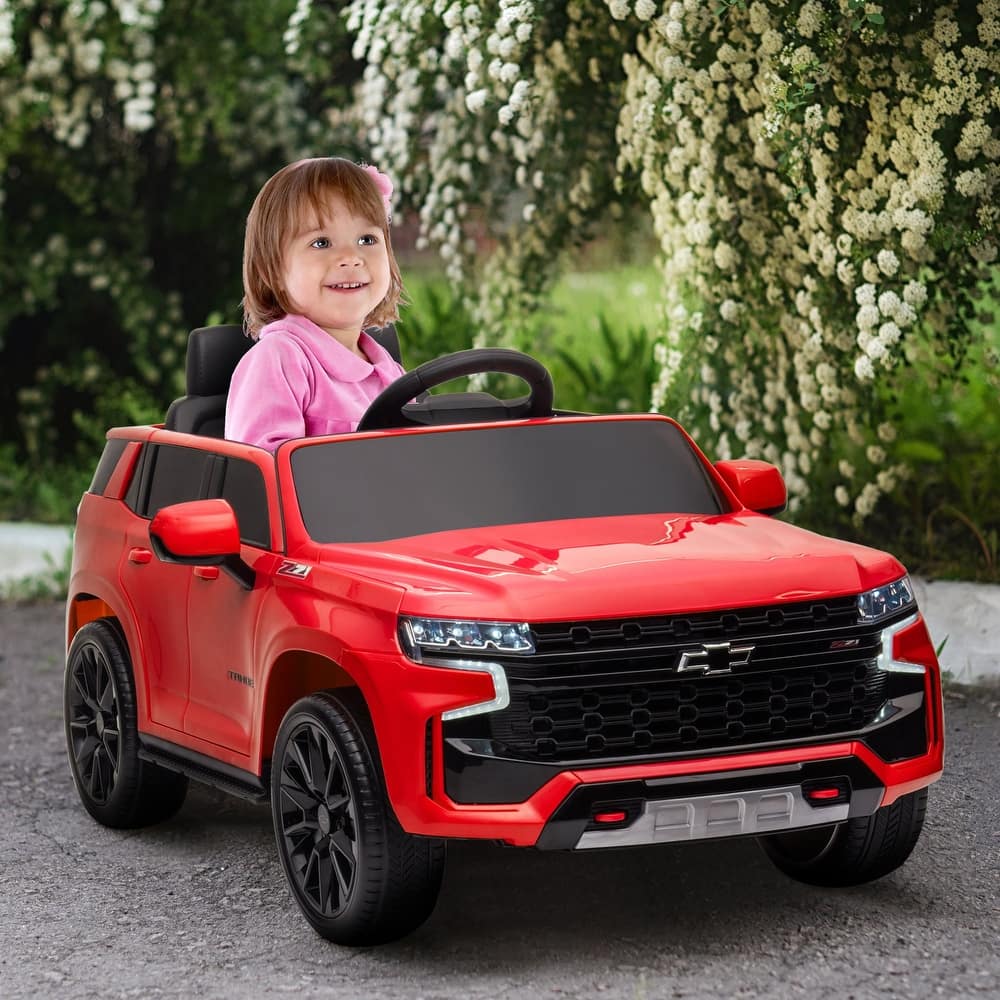 Aosom Chevrolet TAHOE Licensed Kids Ride on Car, 12V Battery Powered Kids Electric Car with Remote Control