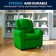 preview thumbnail 127 of 189, Contemporary Kids Recliner with Cup Holder and Headrest - 24"W x 21.5" - 36.5"D x 27"H Green Vinyl