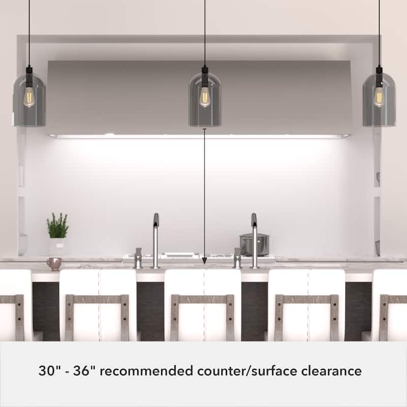 Hunter 16" Lochemeade 1-Light Pendant - Kitchen Island, Dining Room, Bedroom - Modern Farmhouse, Contemporary, Industrial