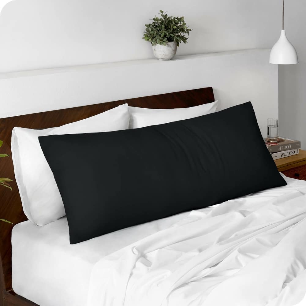 Bare Home Microfiber Body Pillow Cover with Zipper Closure
