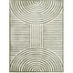preview thumbnail 8 of 33, Livabliss Scandinavian Fossay Shag Stripe Washable Area Rug