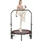 Trampoline Indoor, 500 lbs. Max Load Springless Mini Trampoline w ...