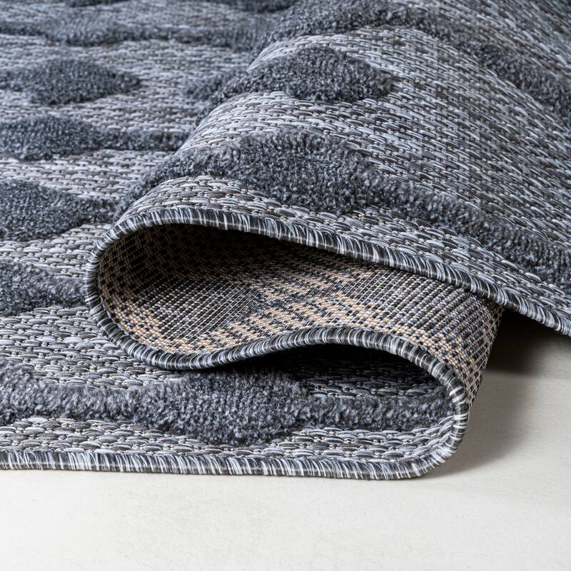 JONATHAN Y Portmany Moroccan Diamond Indoor/Outdoor Area Rug
