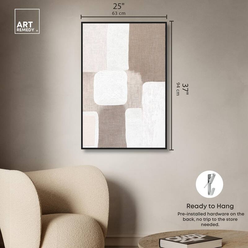 Stucco Squares I Canvas by Art Remedy