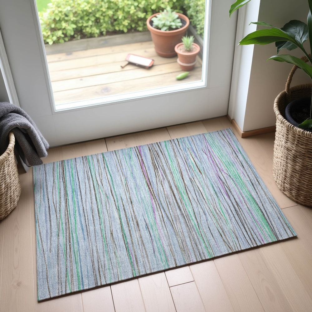 Premium Washable Super Soft Stripes Mayfield Rug