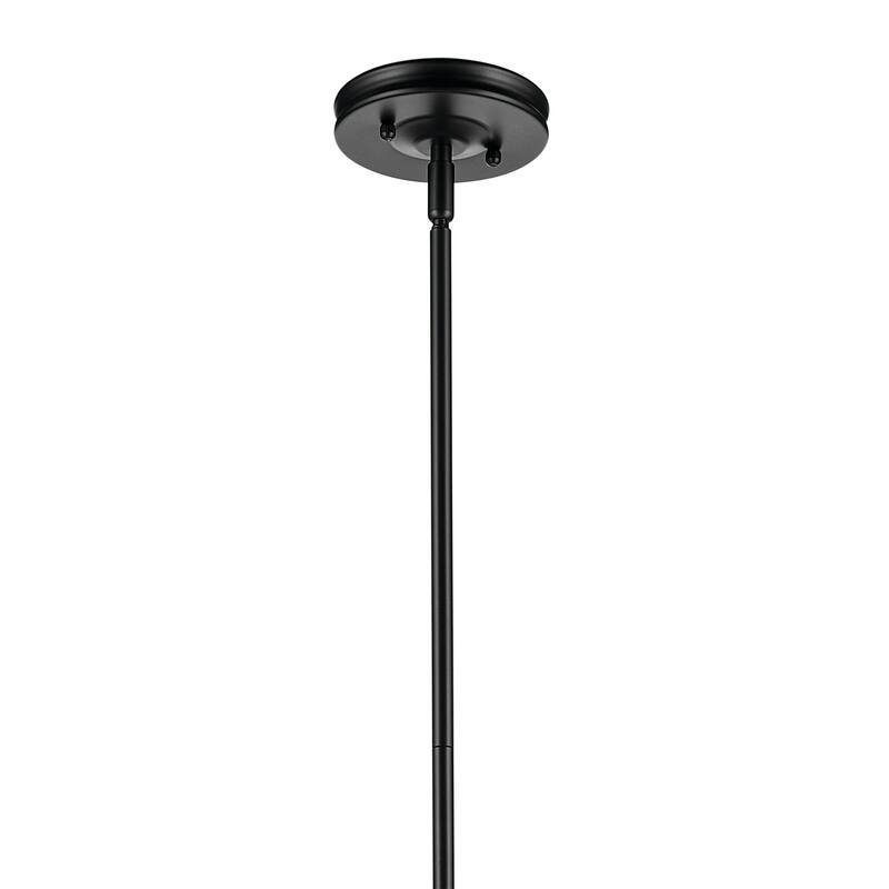 Kichler Lighting Laria 14 Inch 1 Light Pendant with Opal Glass in Black