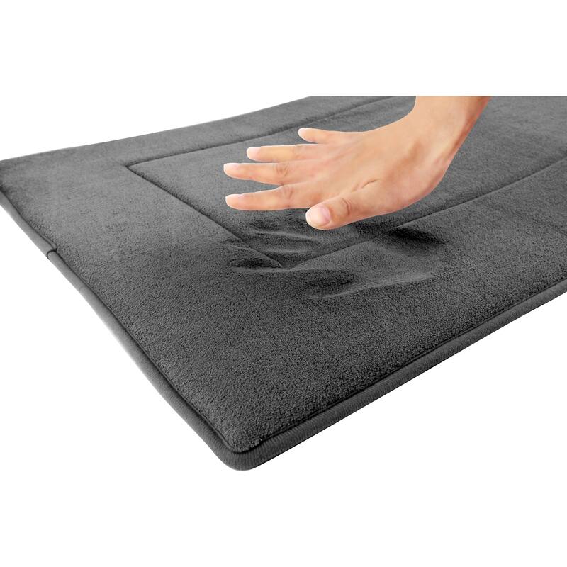 FABBRICA HOME Ultra-Soft Extra-Thick Non-Slip Memory Foam Long Bath Runner Mat 2 ft x 6 ft