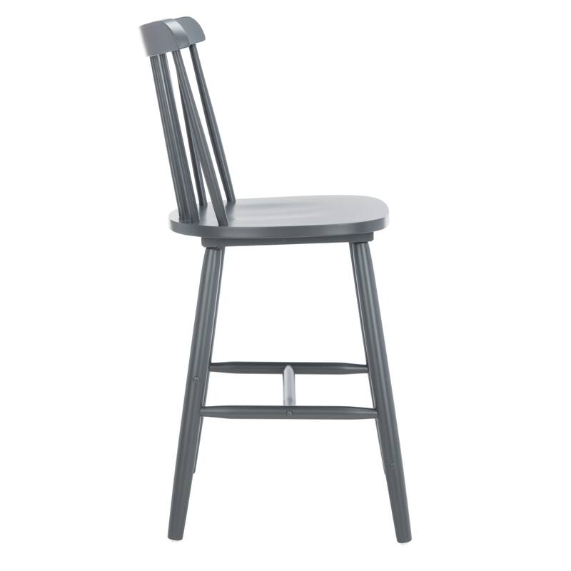 SAFAVIEH Arra 24-inch Spindle Farmhouse Counter Stool (Set of 2) - 19.9" x 20.1" x 43.1" - 20"W x 20"D x 38"H