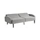 preview thumbnail 6 of 14, Serta Bailey Convertible Sofa in Light Grey Woven Fabric