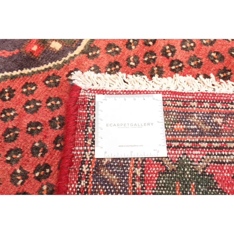 ECARPETGALLERY Hand-knotted Andelz Dark Red Wool Rug - 3'10 x 6'5