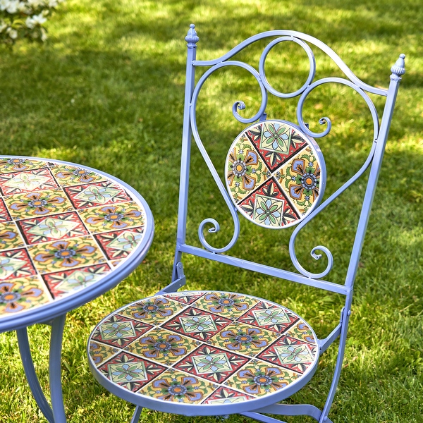 Cast iron mosaic bistro set outlet