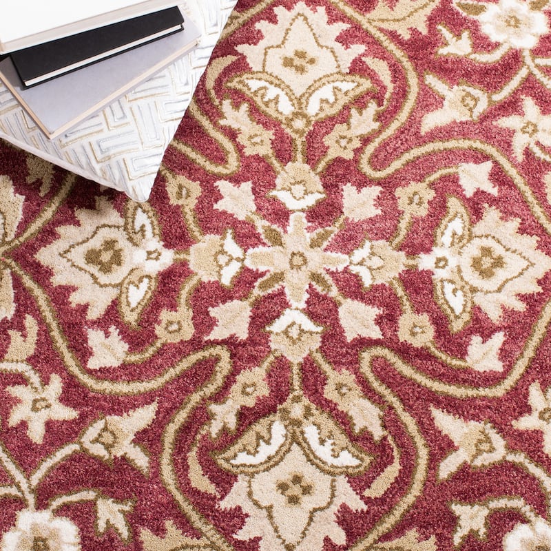 SAFAVIEH Handmade Bella Zaharinka Modern Floral Wool Rug