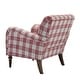 preview thumbnail 3 of 7, Mandan 29.5" Wide Contemporary Upholstered Amchair with Plaid Pattern by HULALA HOME