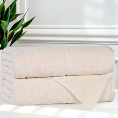Superior Mile Smart Twist Viscose Cotton Blend Bath Towels, Set of 2