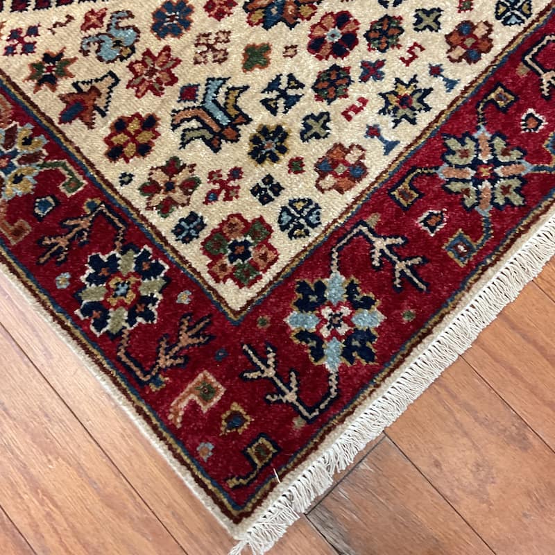 HERAT ORIENTAL Hand-knotted 2' x 3' Indo Karaja Wool Rug - 2' x 3'