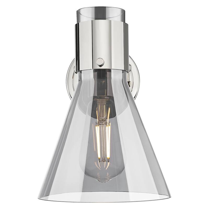 Innovations Lighting 464-1W-G464C-7SM Lawton Cone 9" Tall Bathroom
