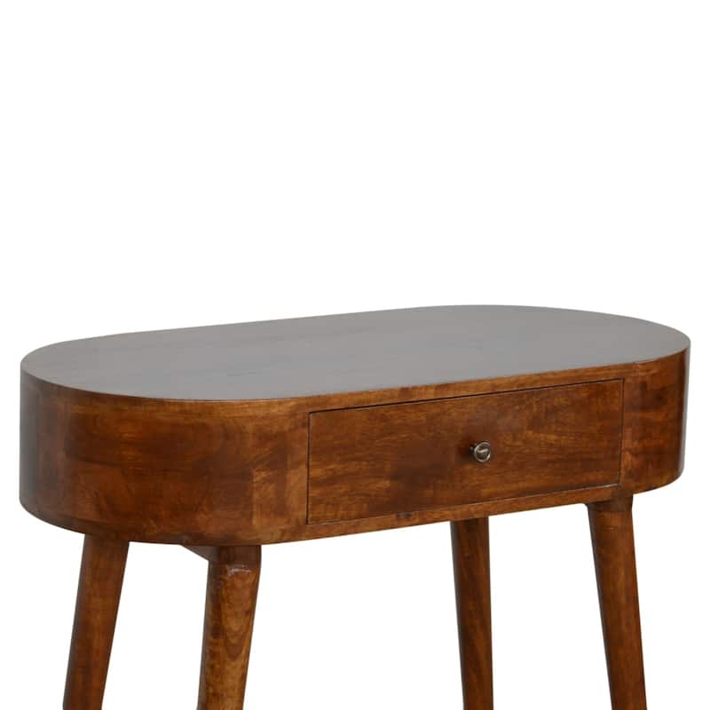 Nightstand with Storage Drawer & Solid Wood Tabletop,For Bedroom, Living Room