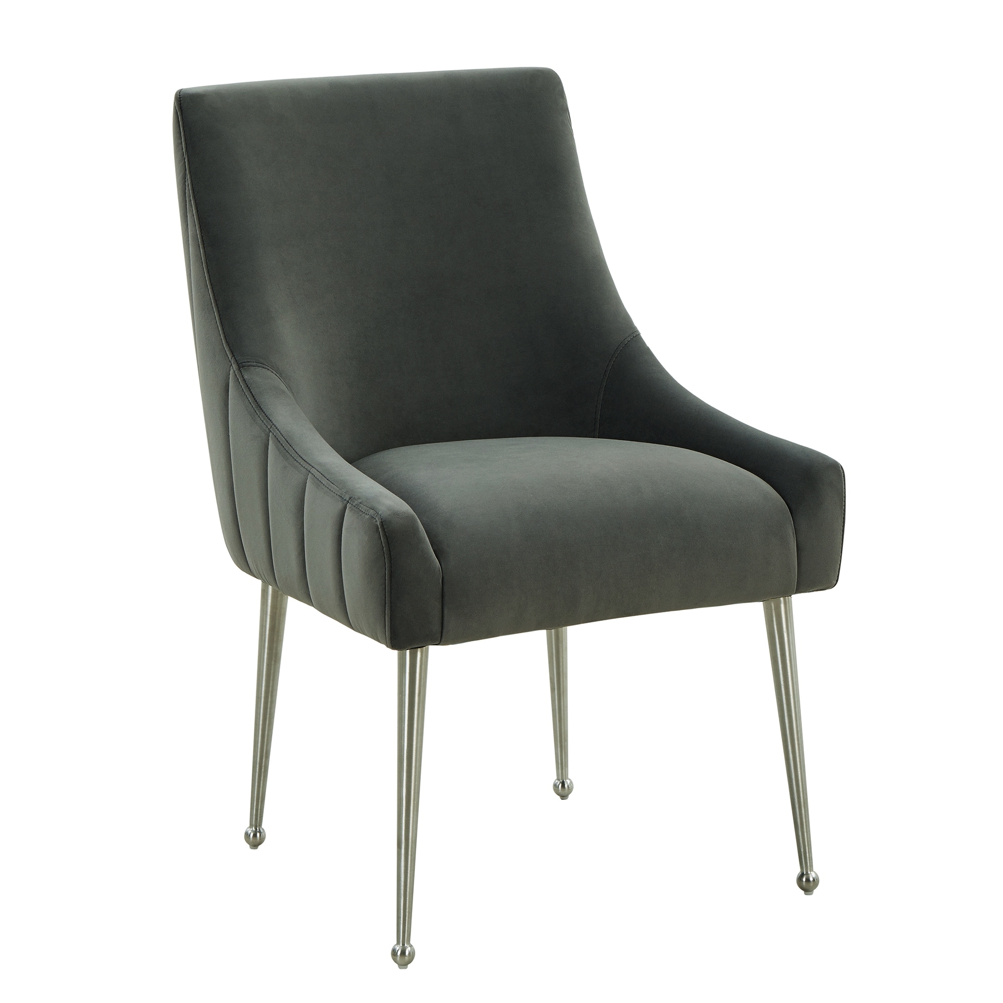 Irina Dining Chair Velvet Side Chair with Stainless Steel Leg