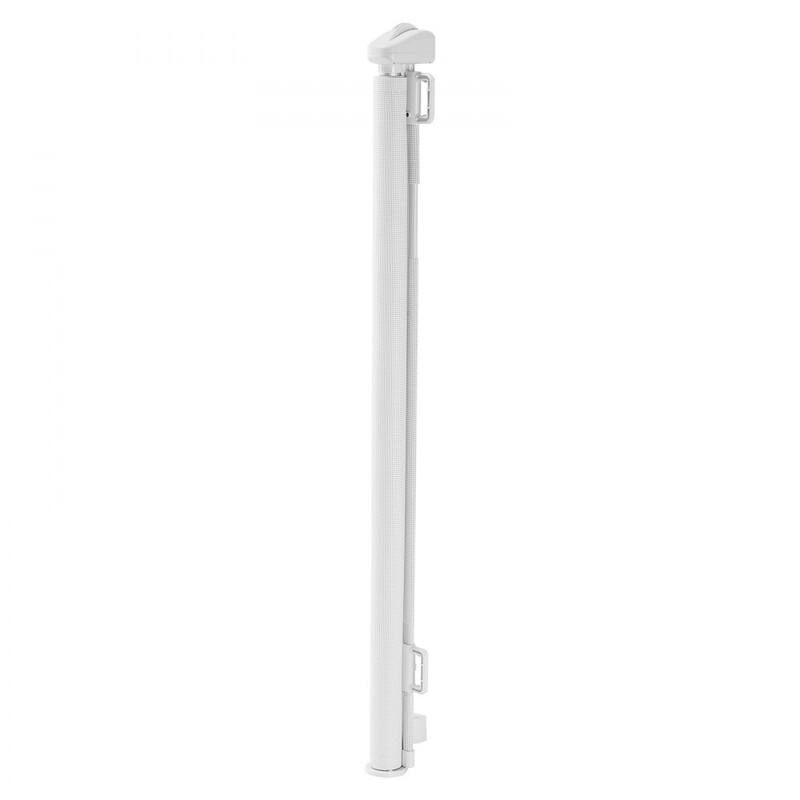 Retractable Baby Gate with Escape-Proof Bottom Hook and Mesh Design for Kids and Pets Safety