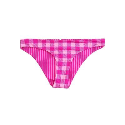 Solid & Striped Women's Reversible Swim Bottom Separates Swimsuit (L, Orchid)