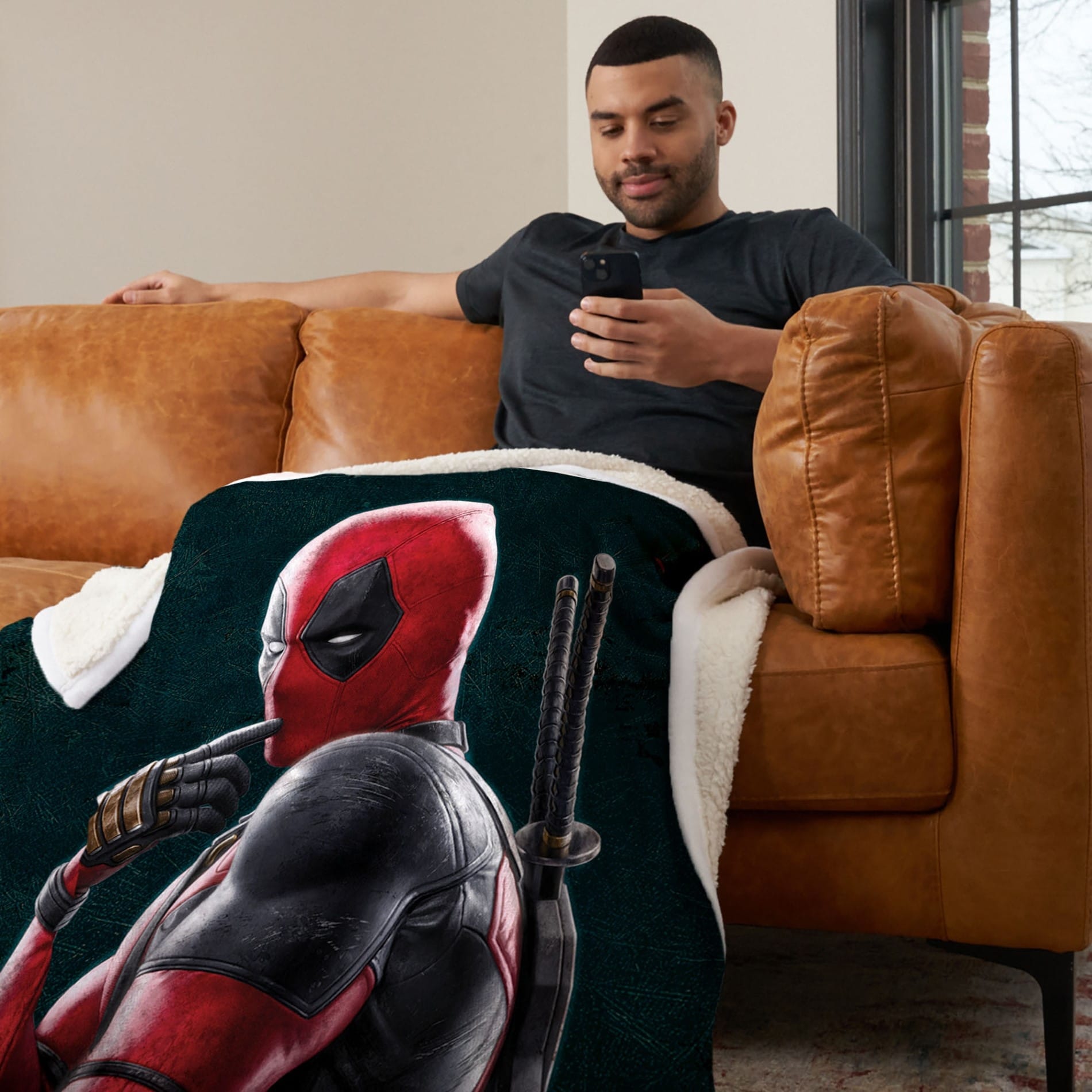 Marvel Deadpool 3 Silk Touch Sherpa Throw Blanket Bed Bath Beyond 40787421