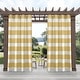 preview thumbnail 41 of 41, ATI Home Indoor/Outdoor Stripe Grommet Top Curtain Panel Pair 54x108 - Sundress