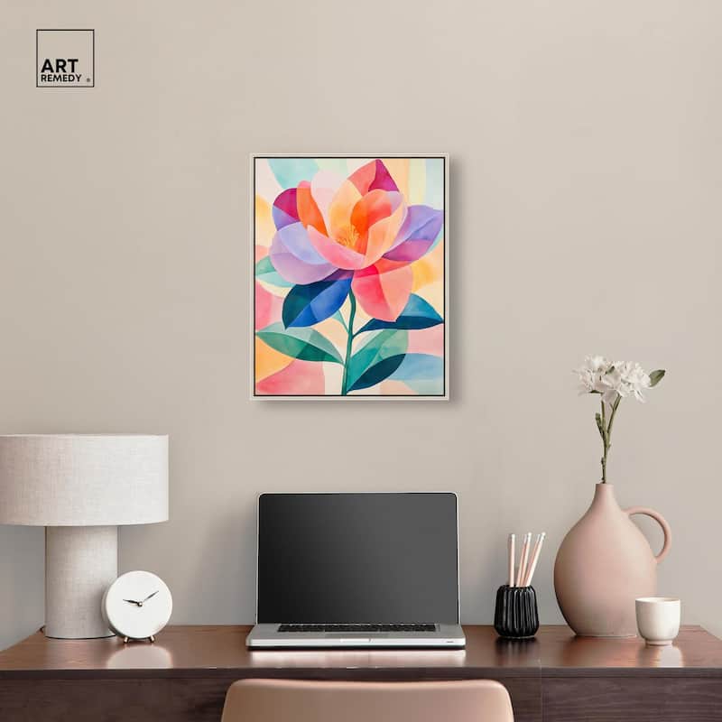 Ail Geofloral II Canvas by Art Remedy