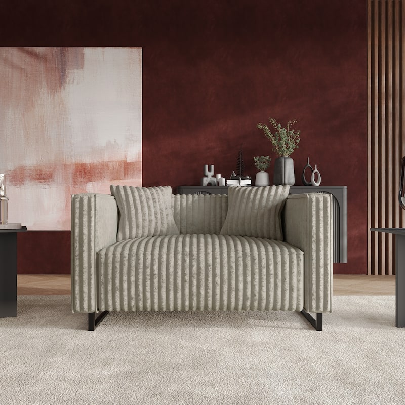 CraftPorch Mid Century Modern Upholstered Loveseat - N/A