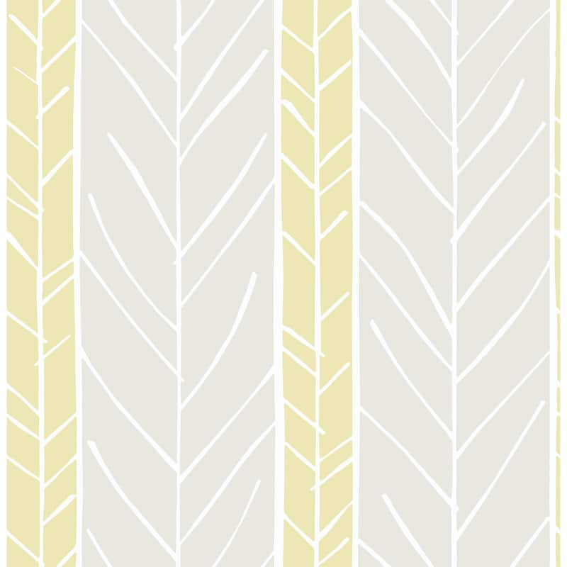 A-Street Prints Lottie Yellow Stripe Wallpaper