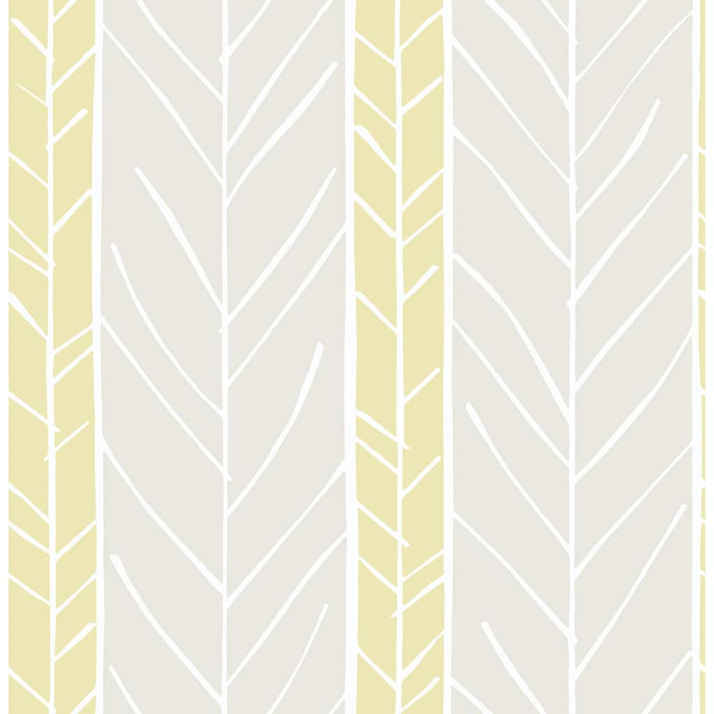 A-Street Prints Lottie Yellow Stripe Wallpaper