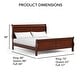 preview thumbnail 2 of 14, Furniture of America Devi Traditional Kids Full-size Wooden Sleigh Bed