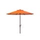 preview thumbnail 6 of 23, SAFAVIEH Athens Inside Out Striped 9-foot Outdoor Umbrella Orange