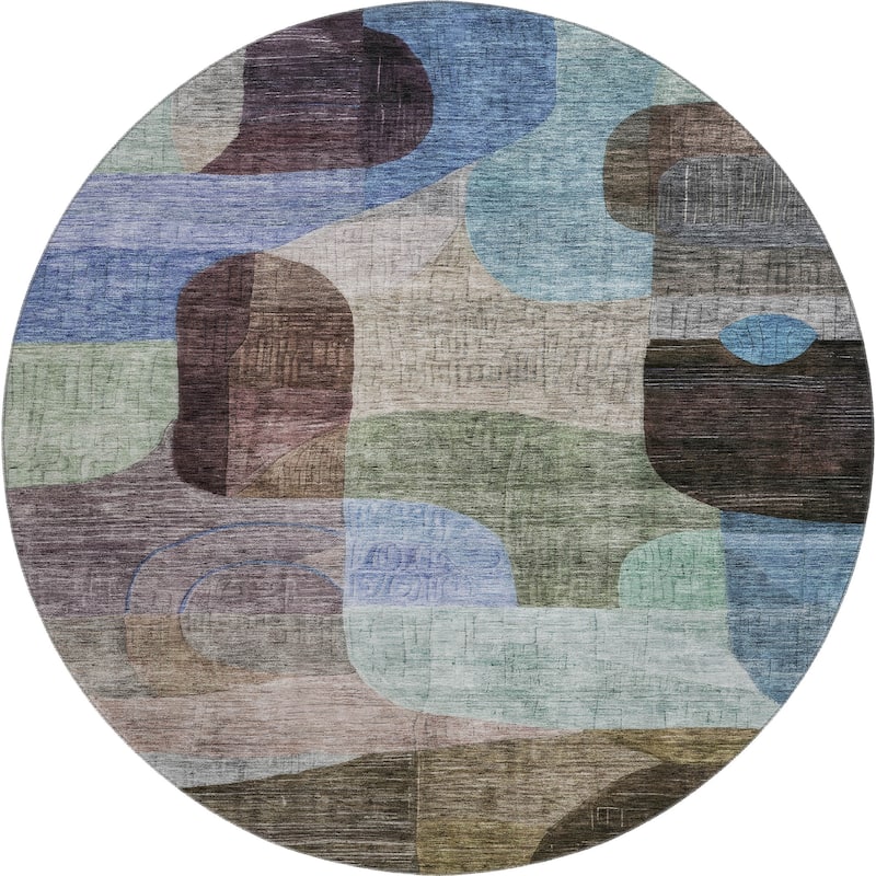 Premium Washable Super Soft Contemporary Abstract Mayfield Rug