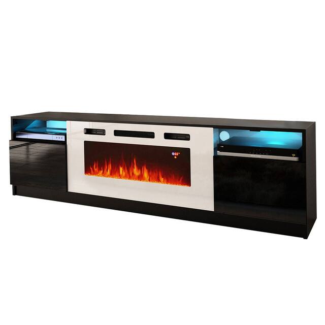 Strick & Bolton Amsden Electric Fireplace TV Stand