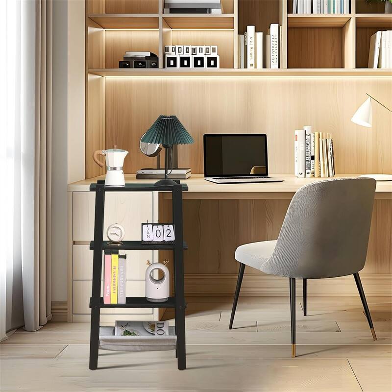 Ladder Shelf 4 Tier Bookshelf - 18.5"D x 7.87"W x 35.43"H