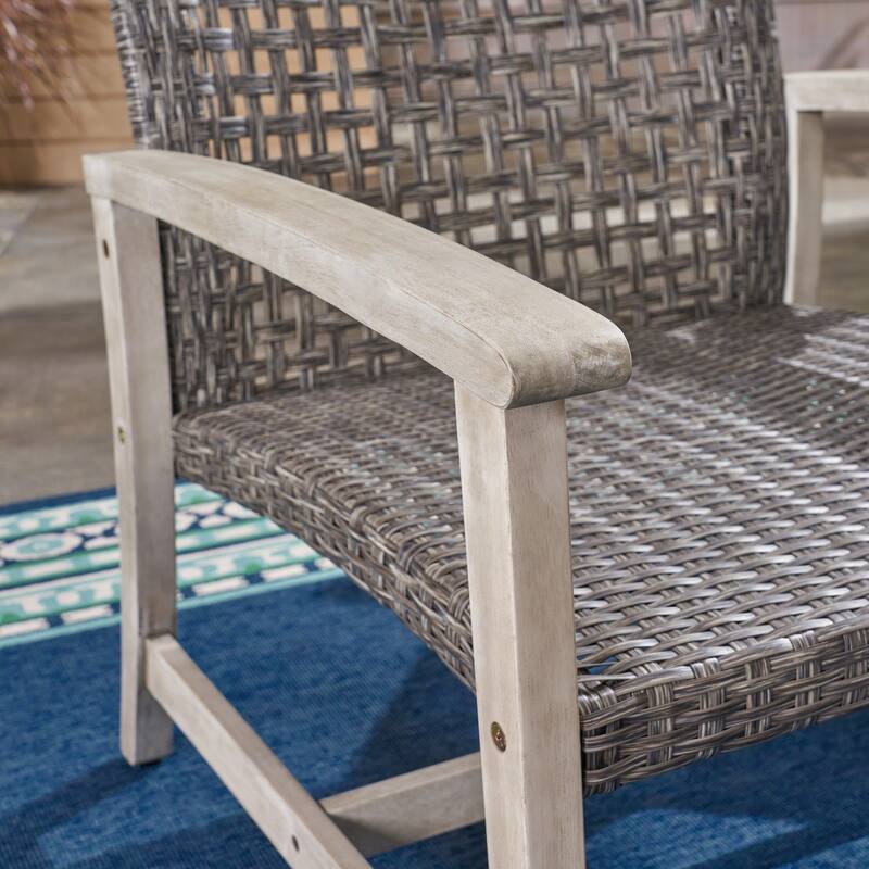 Hampton Outdoor Club Chair (Set of 4) by Christopher Knight Home
