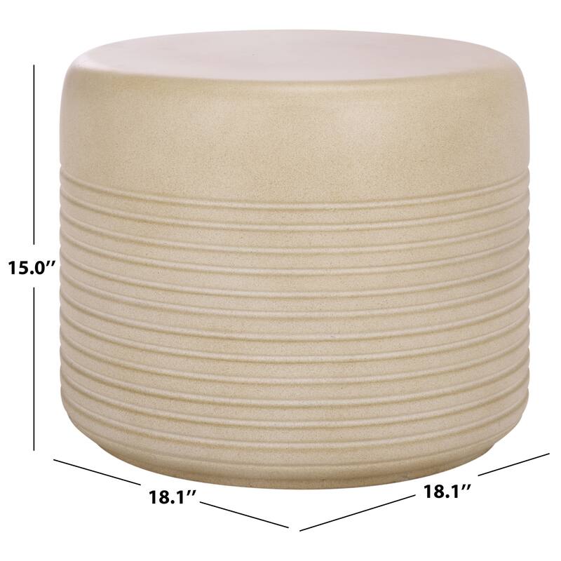 SAFAVIEH Outdoor Living Astrid Low Wide Side Table - 18"W x 18"D x 15"H