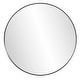 preview thumbnail 2 of 7, Allan Andrews Round Black Metal Framed Steele Wall Mirror